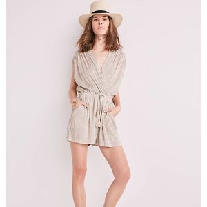 Stripe Wrap Romper